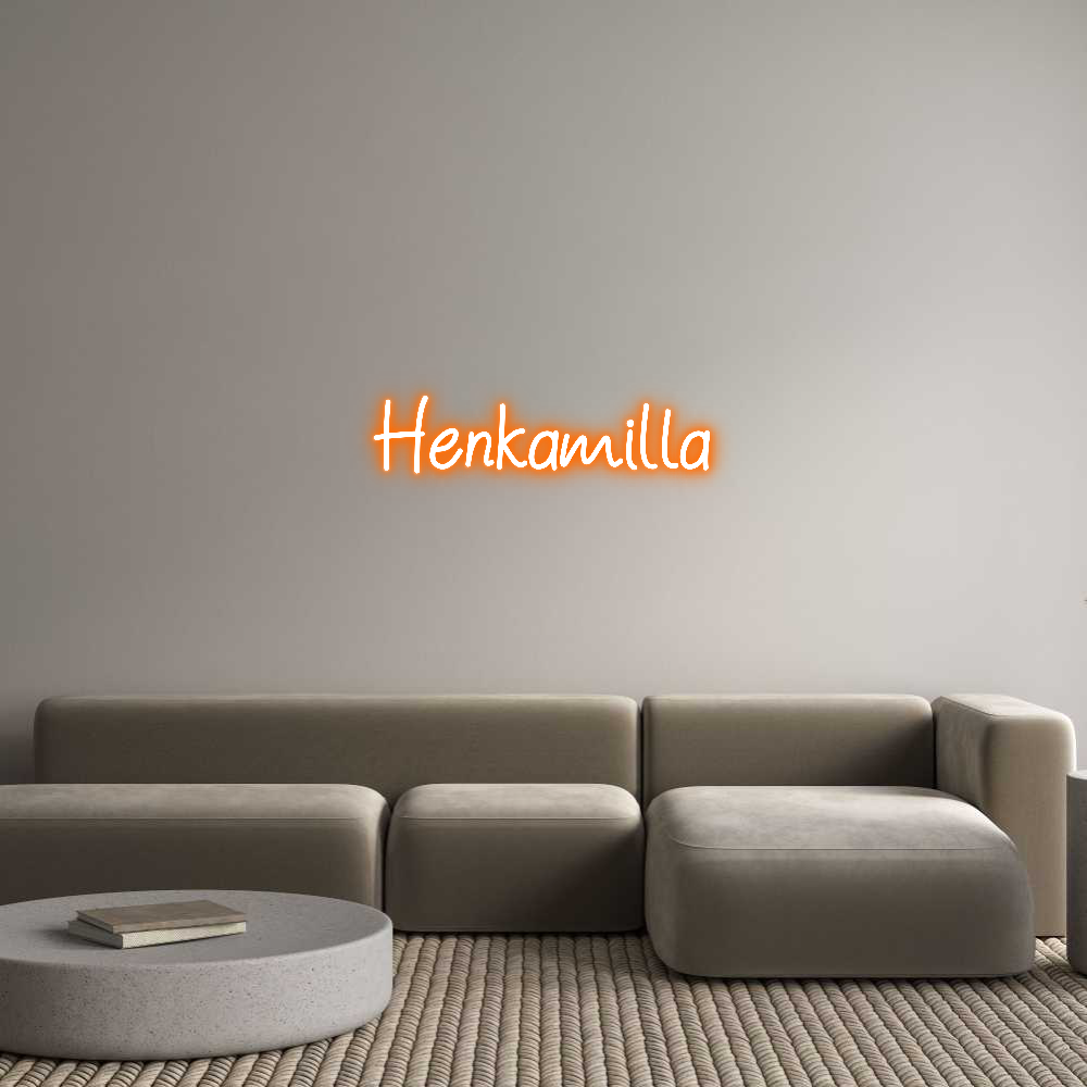 Anpassad neon: Henkamilla