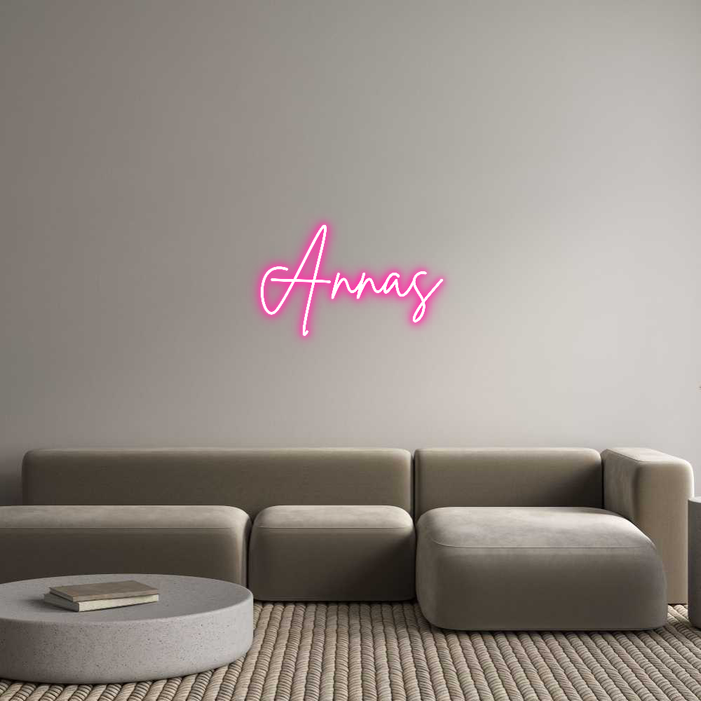 Anpassad neon: Annas