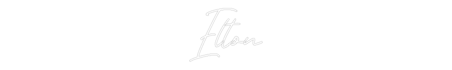 Anpassad neon: Elton