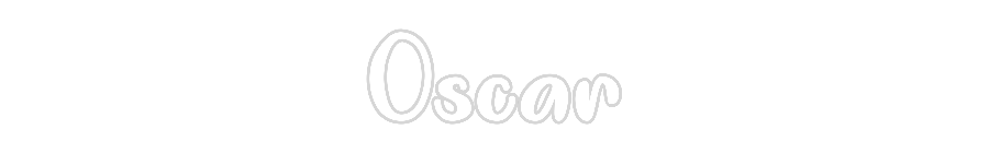 Anpassad neon: Oscar