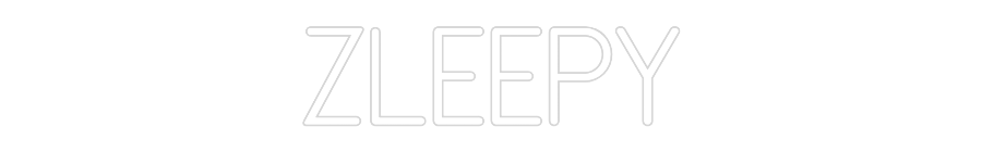Anpassad neon: zleepy