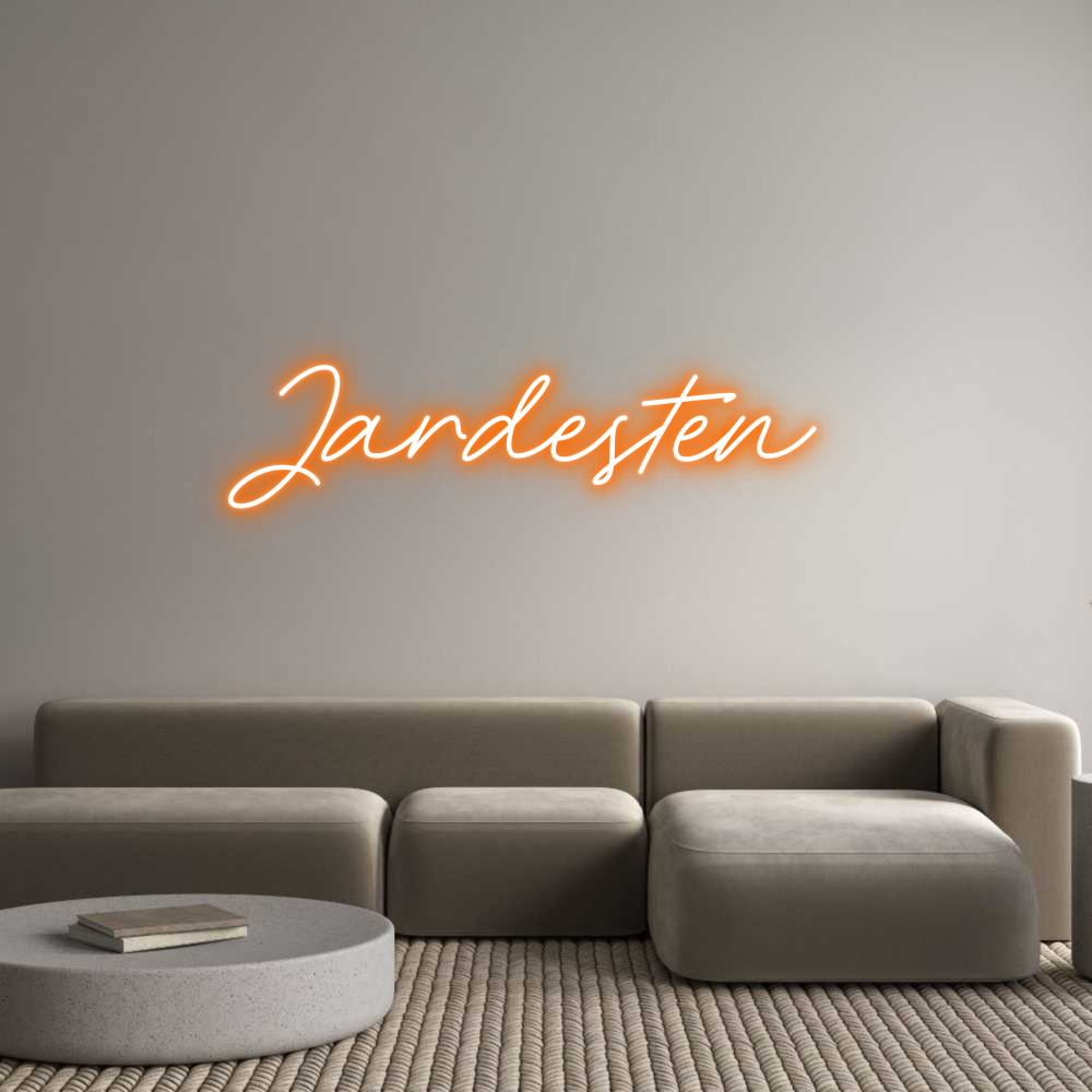 Anpassad neon: Jardesten