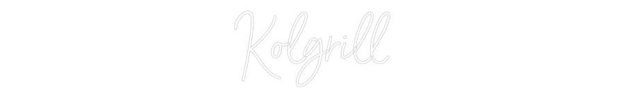Anpassad neon: Kolgrill