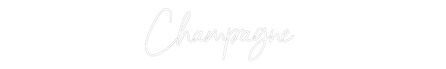 Anpassad neon: Champagne