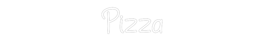Anpassad neon: Pizza