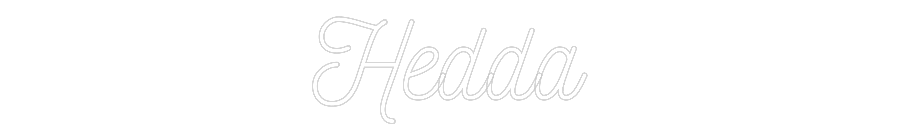 Anpassad neon: Hedda