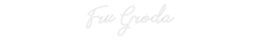 Anpassad neon: Fru Groda