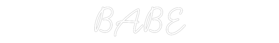 Anpassad neon: BABE