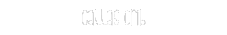 Anpassad neon: Callas Crib