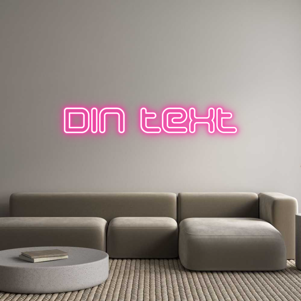 Anpassad neon: Din text