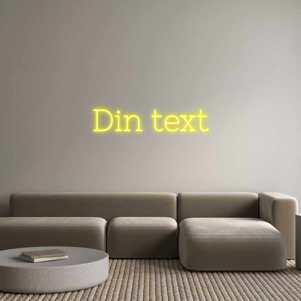 Anpassad neon: Din text