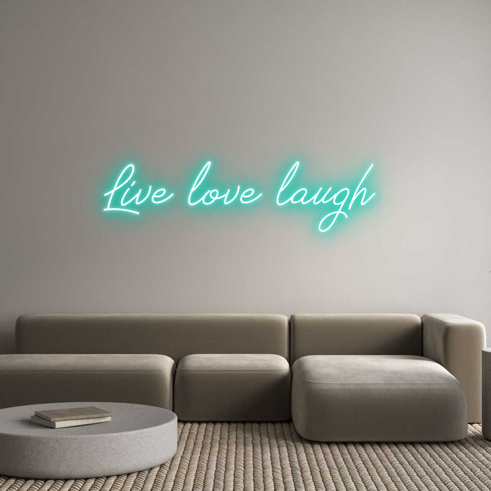 Anpassad neon: Live love lau...