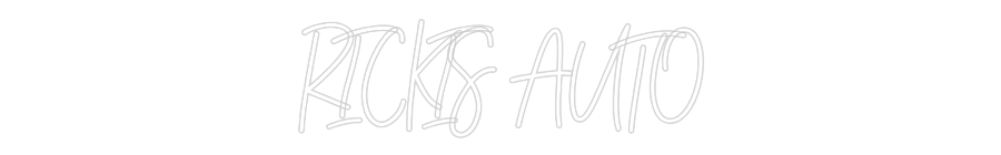 Anpassad neon: RICKIS AUTO
