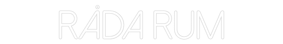 Anpassad neon: Råda rum