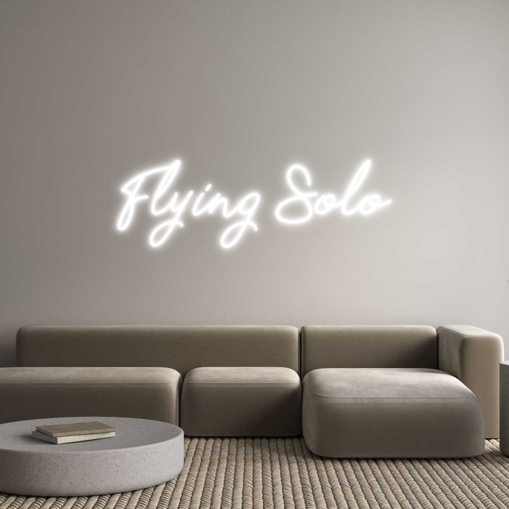 Anpassad neon: Flying Solo