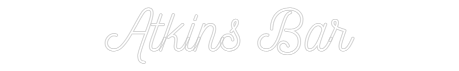 Anpassad neon: Atkins Bar