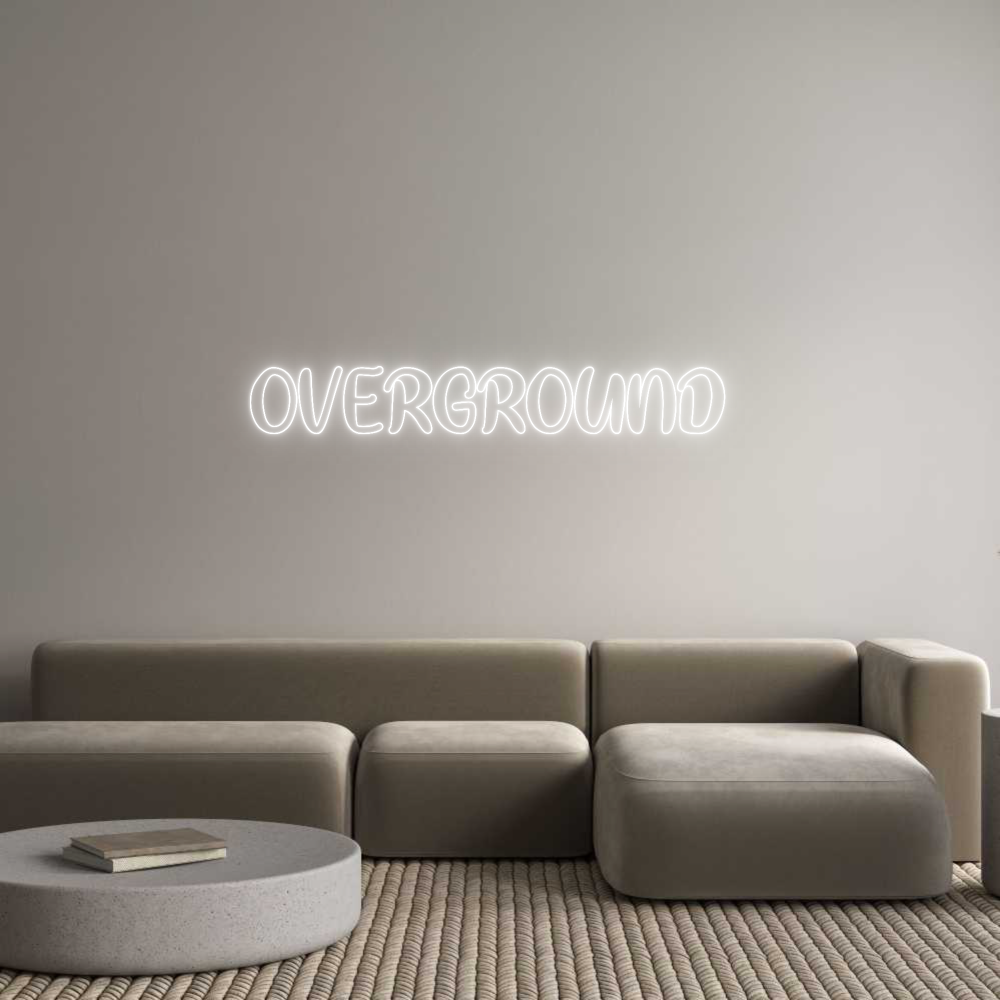 Anpassad neon: OVERGROUND