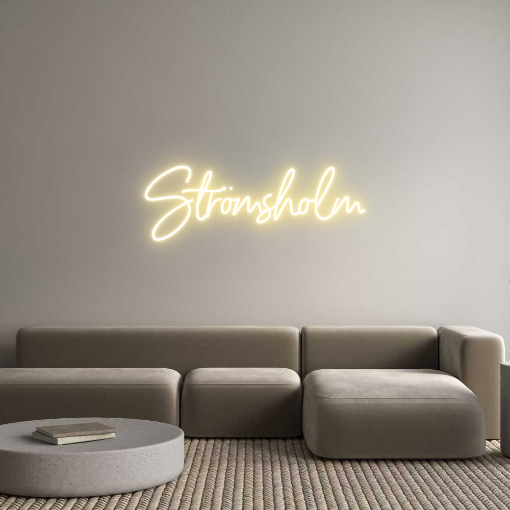 Anpassad neon: Strömsholm