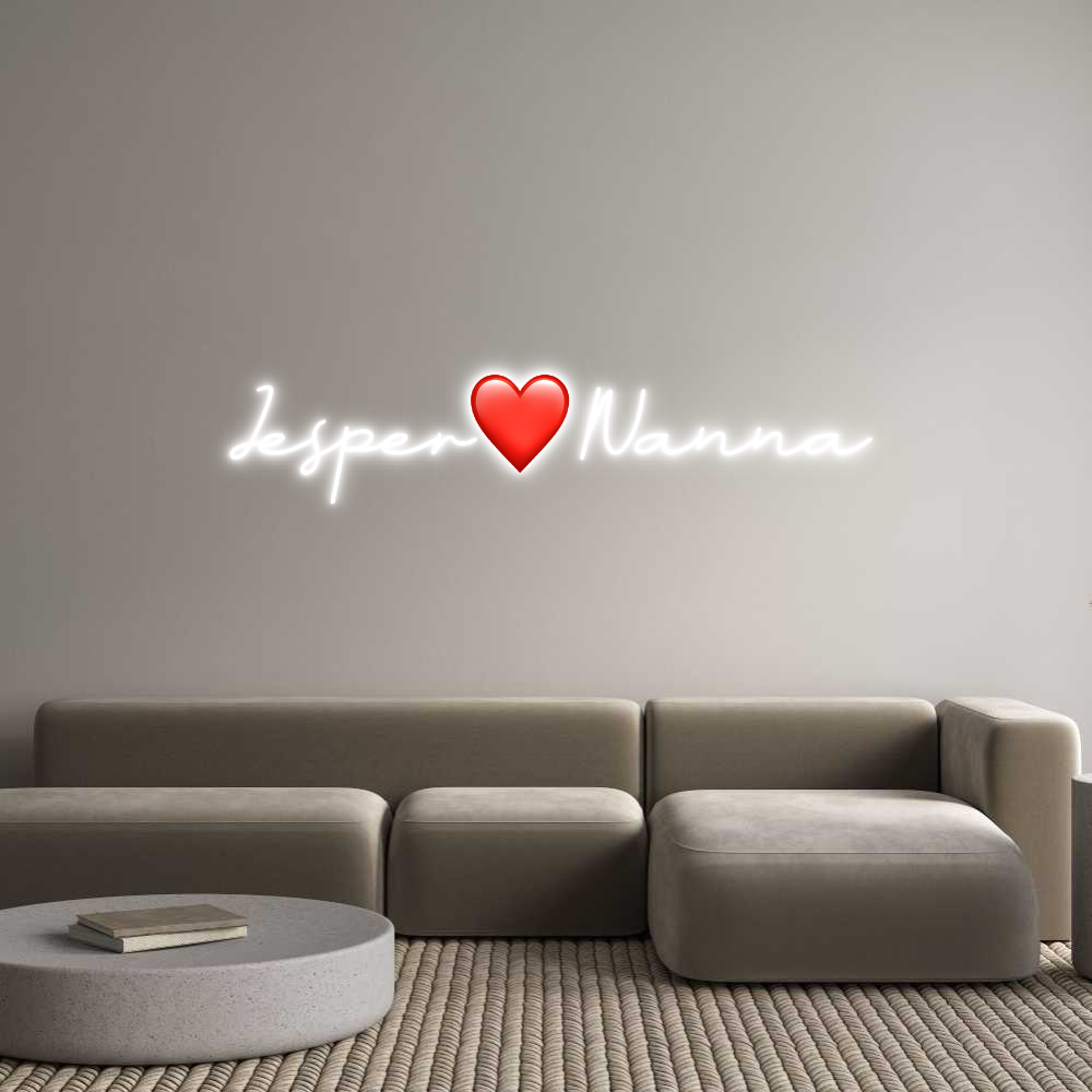Anpassad neon: Jesper❤️Nanna