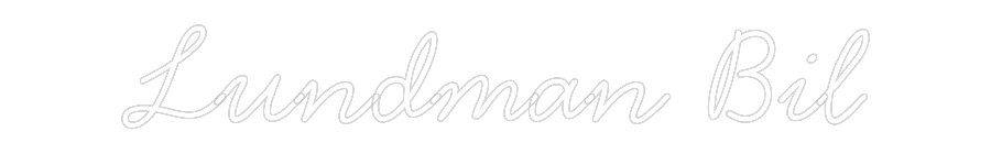 Anpassad neon: Lundman Bil