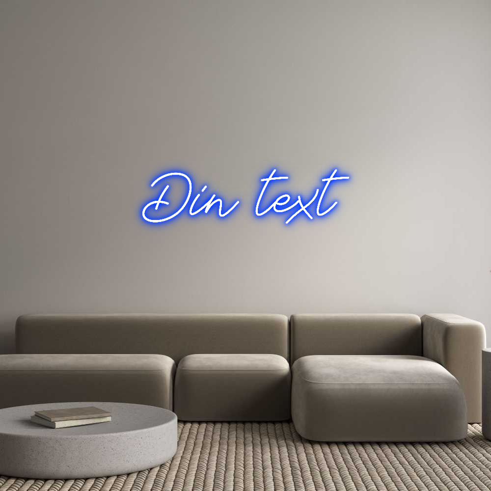 Anpassad neon: Din text