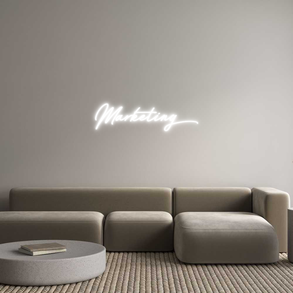 Anpassad neon: Marketing
