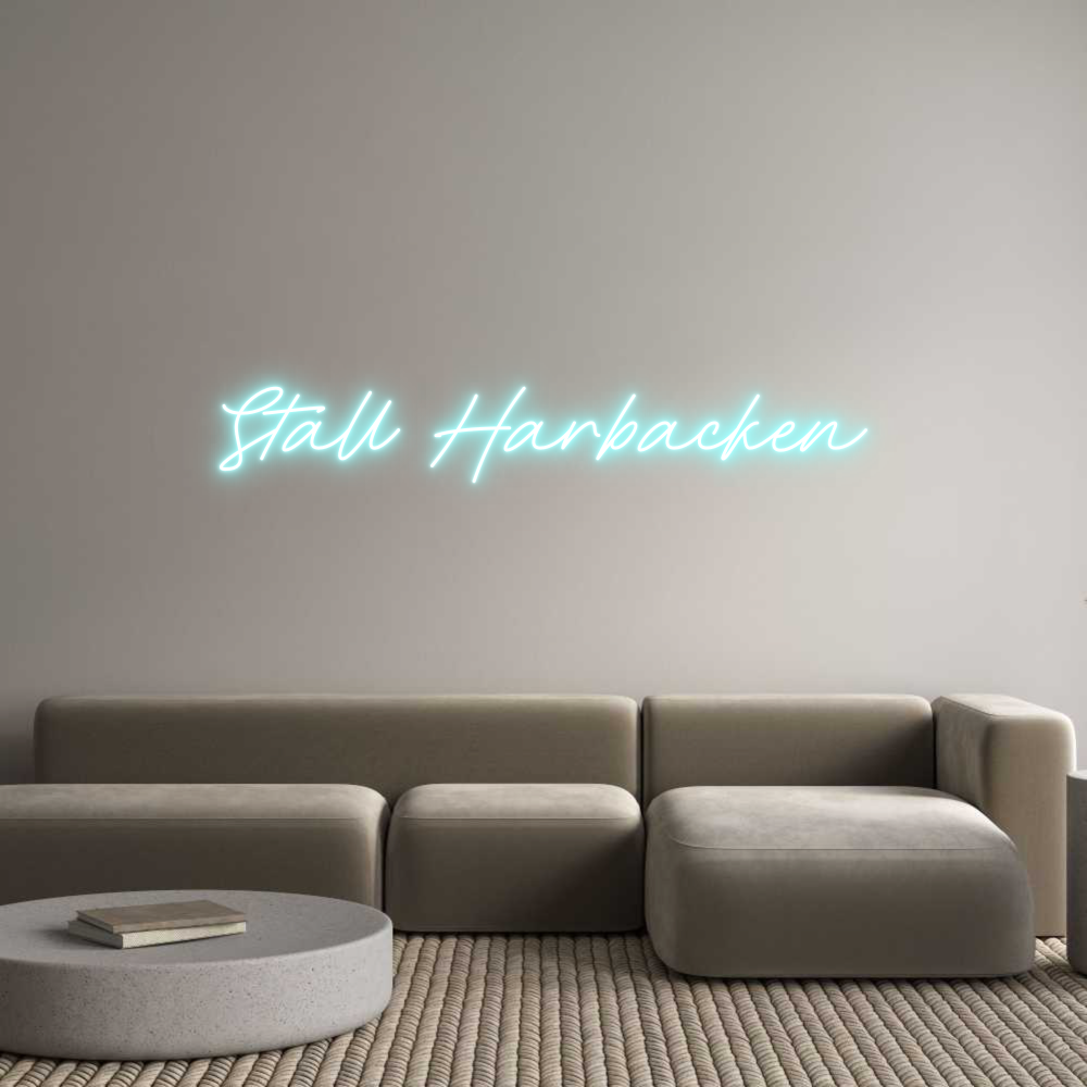 Anpassad neon: Stall Harbacken