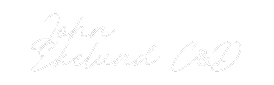 Anpassad neon: John
Ekelund...