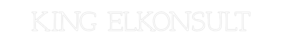 Anpassad neon: KING ELKONSULT