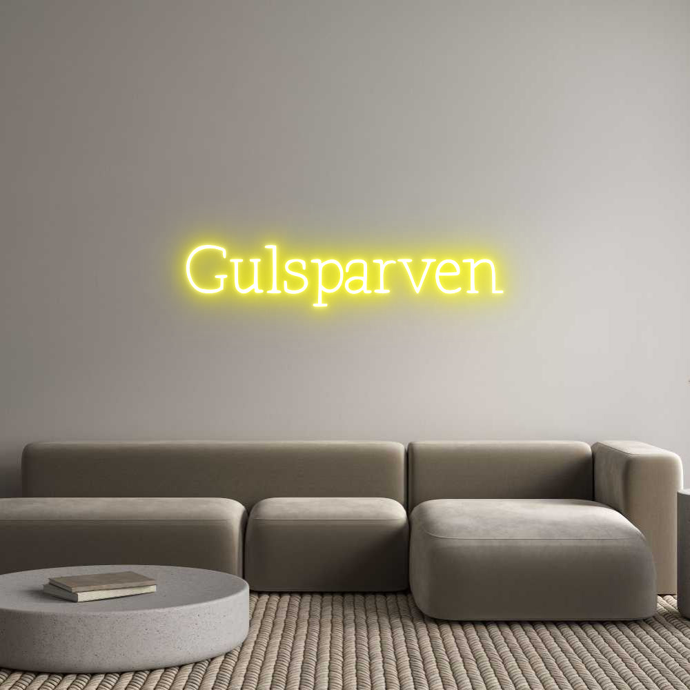 Anpassad neon: Gulsparven