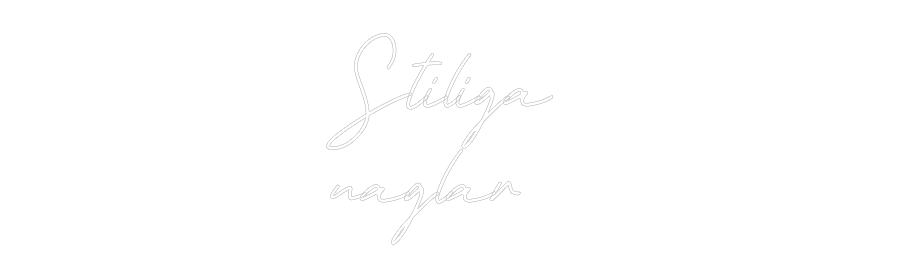 Anpassad neon: Stiliga
nag...