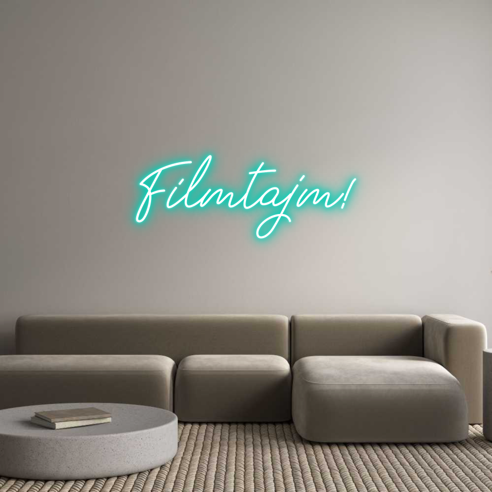 Anpassad neon: Filmtajm!
