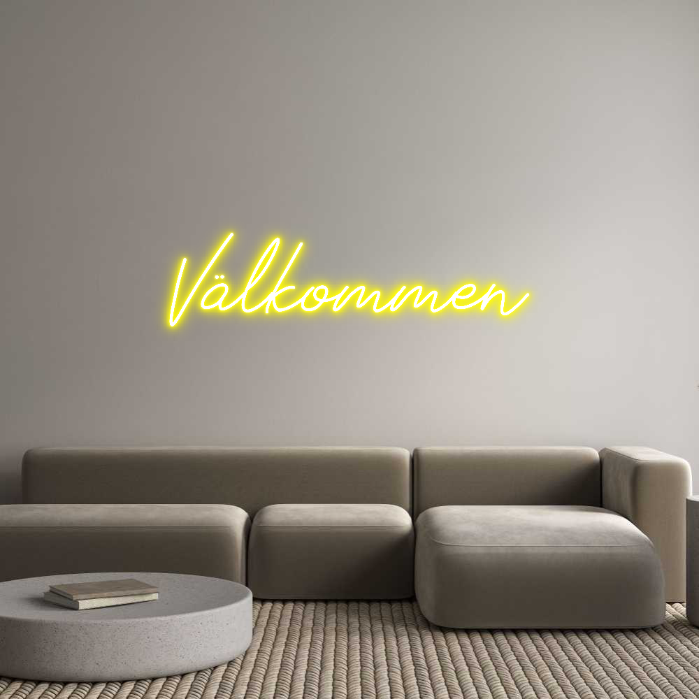 Anpassad neon: Välkommen