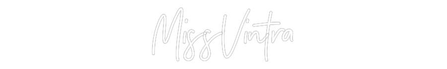 Anpassad neon: MissVintra
