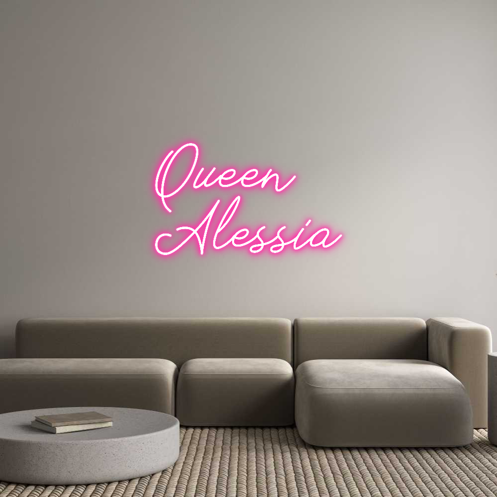 Anpassad neon: Queen
Alessia