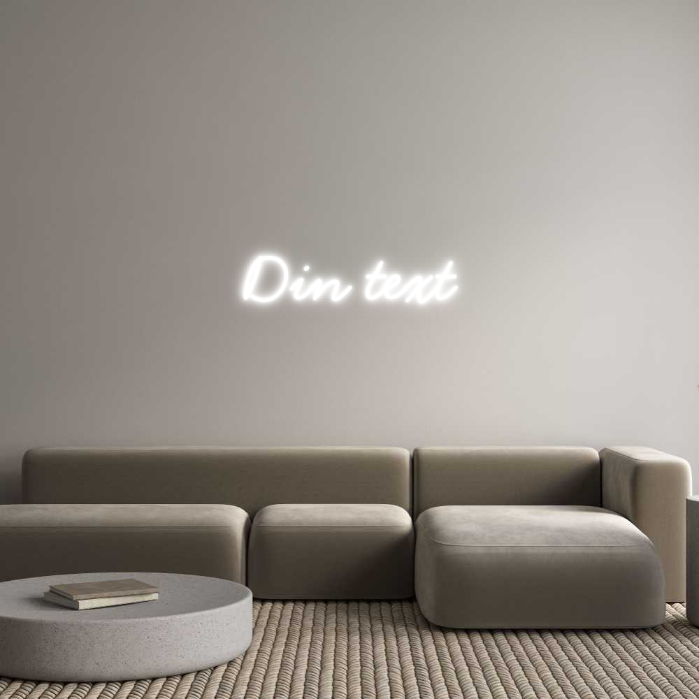 Anpassad neon: Din text