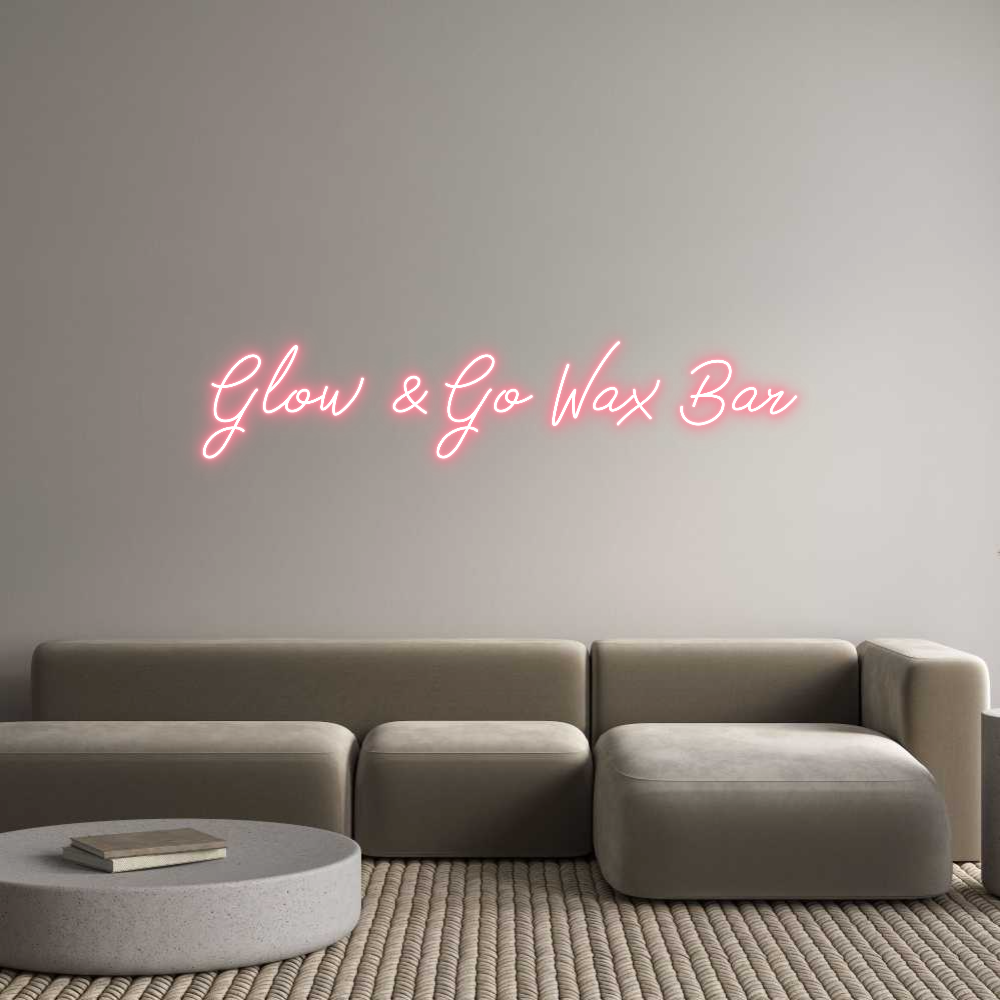 Anpassad neon: Glow & Go Wax...