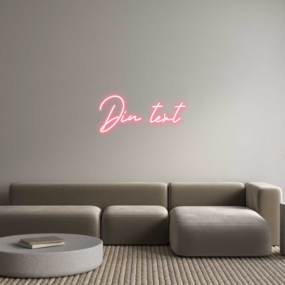 Anpassad neon: Din text
