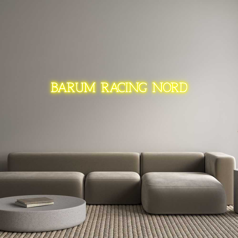 Anpassad neon: BARUM RACING ...