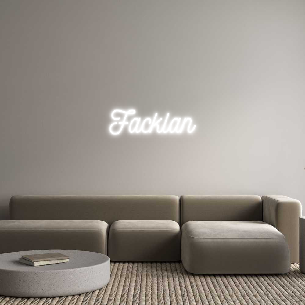 Anpassad neon: Facklan