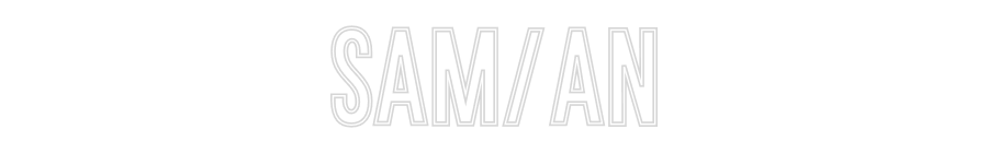 Anpassad neon: SAM/AN