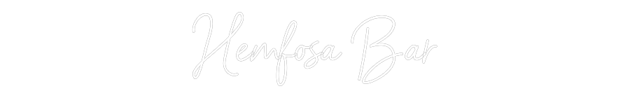 Anpassad neon: Hemfosa Bar