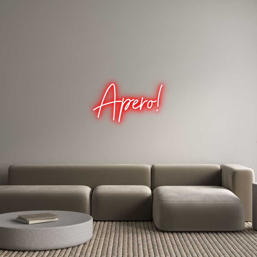 Anpassad neon: Apero!