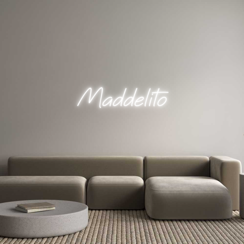 Anpassad neon: Maddelito