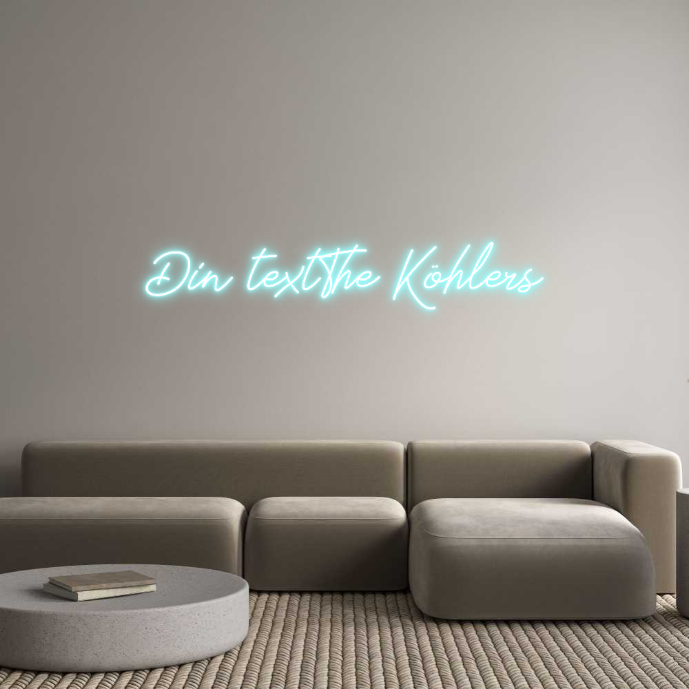 Anpassad neon: Din textThe K...
