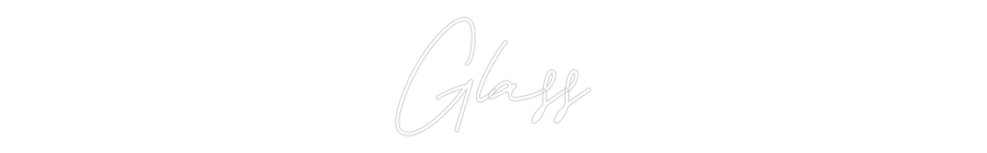 Anpassad neon: Glass