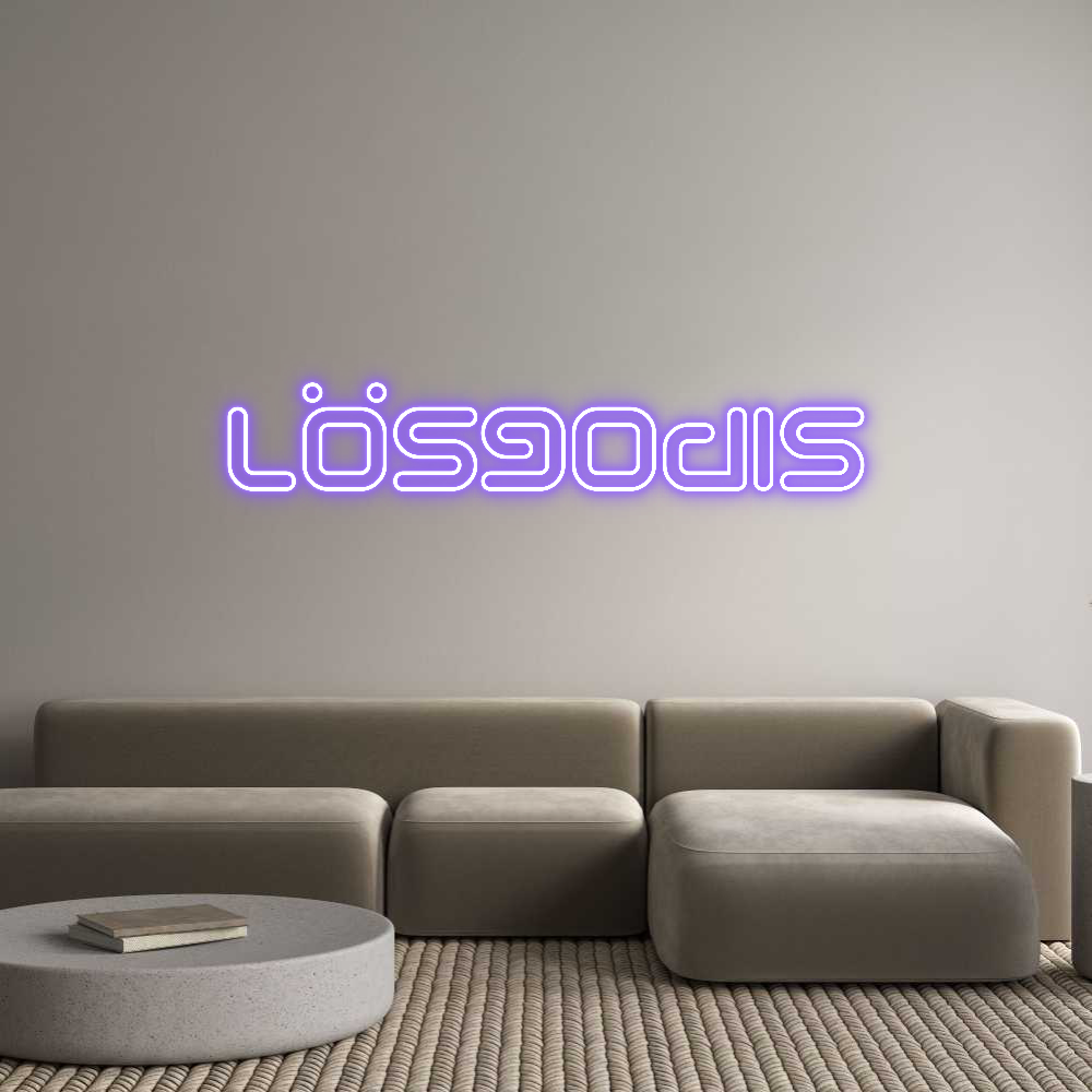 Anpassad neon: Lösgodis
