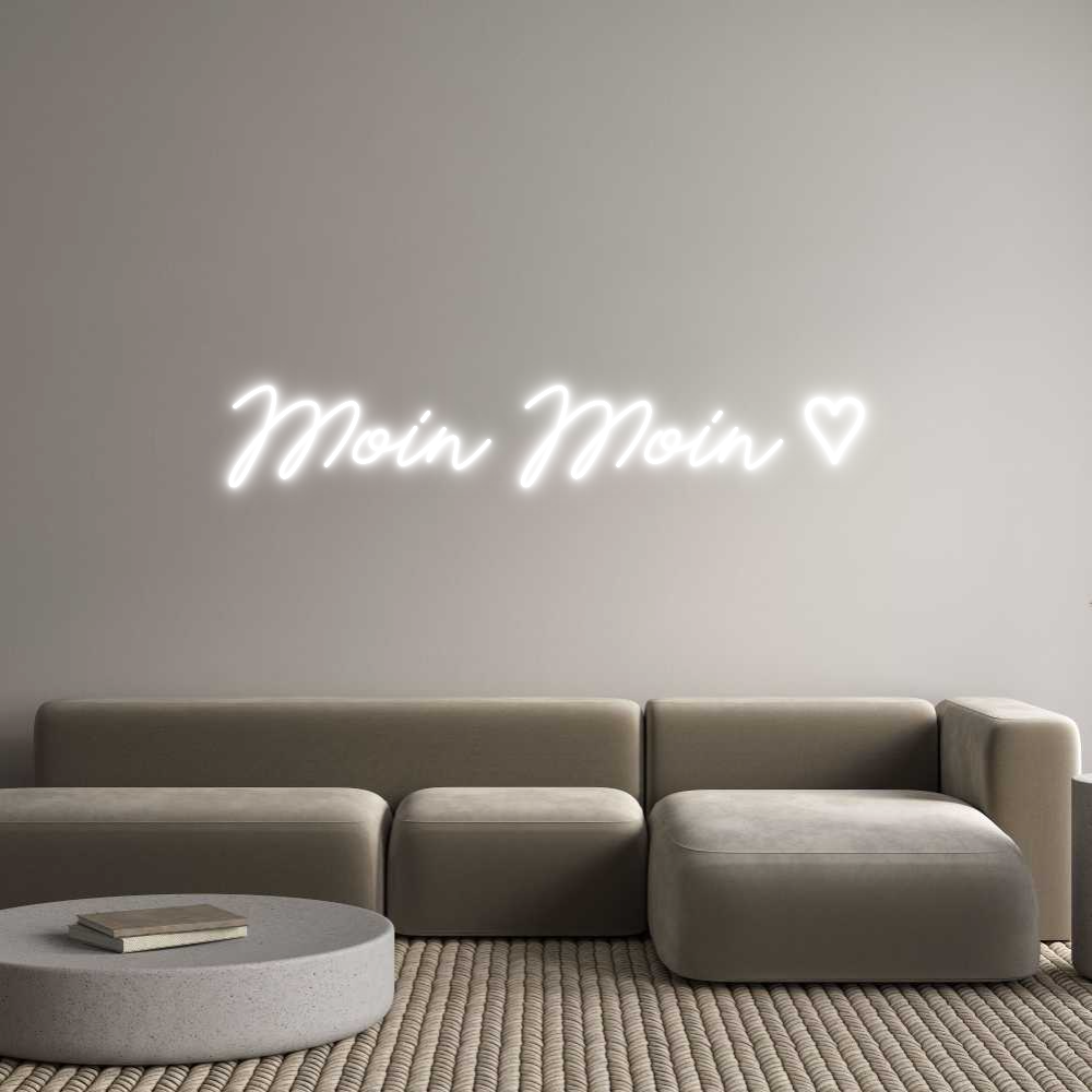 Anpassad neon: Moin Moin ♡