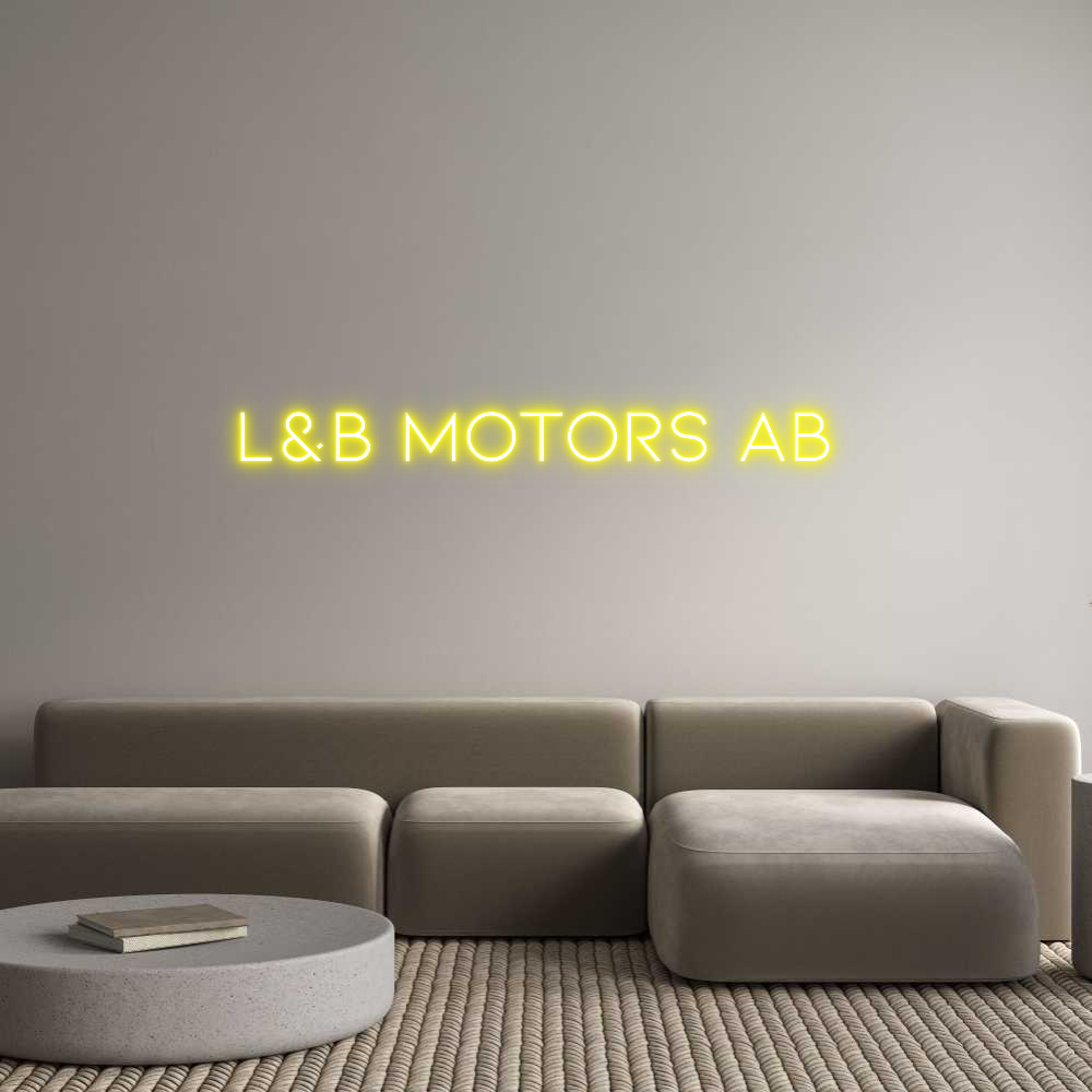 Anpassad neon: L&B Motors AB