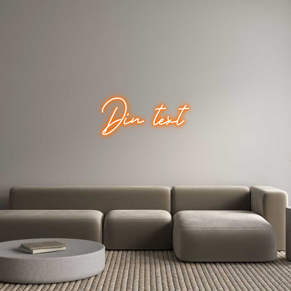 Anpassad neon: Din text
